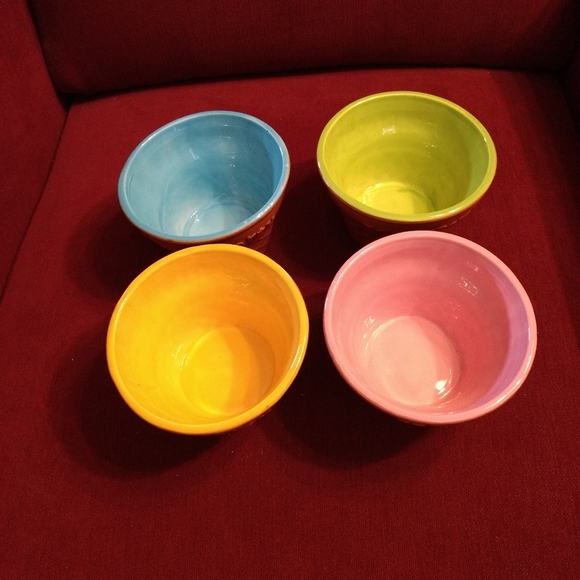 Home Essential Ice Cream Party Cone Shaped Dish Bowls Multicolor Lined 12oz - Picture 3 of 9